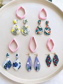 Basic Polymer Clay Cutters For Making Polymer Clay Earrings, Clay Cutters - Pink - View 2