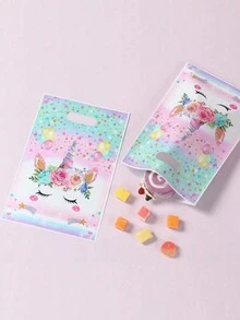 10 个粉色草莓风格礼品袋、手持礼品袋、草莓主题生日派对家庭节日派对装饰用品、多用途礼品包装用品。 - 彩色 - 查看 8