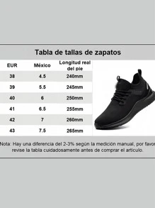 Tenis De Seguridad Industrial Con Casquillo, Zapatos De Trabajo Para Hombres, Botas De Industriales Transpirables Cómodo Antideslizante. Calzado de seguridad industrial para hombre,Puntera de acero,Transpirable,Ligero,Cómodo calzado de trabajo,Indestructible calzado de construcción para hombre,Antideslizante,Antipinchazos,Alfabeto impreso en la parte delantera de los cordones Zapatillas de deporte para hombre con cordones en la parte delantera de los cordones Zapatillas de tela deportiva para exterior/Zapatos de running para exterior para Unisex,Zapatos de running con cordones,Zapatos de montañismo,Cómodos,Transpirables,Ligeros,Antideslizantes,Zapatos de running para exterior con suela blanda. - Negro - Ver 11
