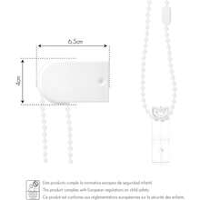 Ecommerc3 Custom Made Translucent Blind Size 155x175 - Easy Installation Roller Blind Fabric Size 152x170 - Blue - View 5
