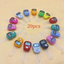 20-30个电子指环计数器/环形手动计数器 人流计数器（颜色随机） 多色简约指环计数器 斋月诵经计数器 斋月祈祷计数便携式小工具 - 彩色 - 查看 5