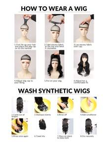 12-Inch Short Straight Wig With Bangs, Suitable For Daily, Festivals And Party Wear - Multicolor - View 12