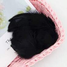 100 Stücke Gänsefeder 4-7cm kleine schwebende Federn, rosa Schwanenfeder Plüsch für Handwerk, Hochzeit, Schmuck, Dekoration