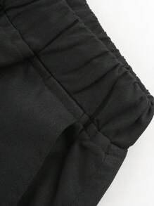 3pcs Teen Boy Casual Outdoor Cargo Shorts With Pockets, Spring & Autumn - Black - View 6