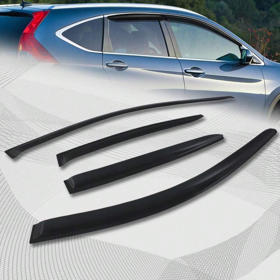 For 2012 - 2016 Hondas' CR-V Smoke Tint ABS Sun Shield Door Rain Window Visor 4-PCS