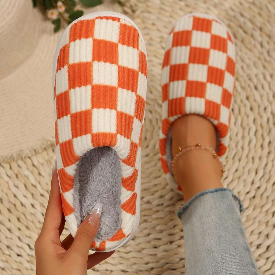 Pantuflas de Casa de Mujer - Rojo - Ver 1
