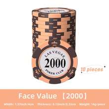 10 piezas por denominación, combinación libre de varias denominaciones, utilizado para puntuación de juegos - Multicolor - Ver 11