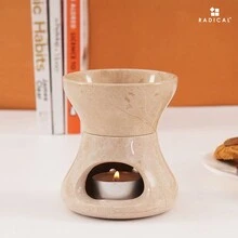 Radicaln Marble Butter Warmer Oceanic 4" Inches Handmade Chocolate Melting Pot - Melting Chocolate Candy Melts & Seafood Boil For Kitchen Set - Candle Warmer Butter Container - Verona - Xem 5