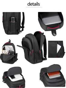 Oxford Cloth Large Capacity Multi-Function Men Backpack School Backpack Students Book Bag School Bag For Books School Supplies Gifts Christmas Scream Bag Backpack Winter Christmas Gifts Travel Bag Laptop Thanksgiving Travel Purse Holiday Casual Gifts Boyfriend Gifts Vacation Funny Gifts Side Bag Holiday Essentials Gym Bag Sports Bag Summer Back To School Beach Bag Laptop Case The Sporty Life Bag Pack Hiking Bag Weekend Bag Backpacks Travel Must Haves Large Bag Spring Springbreak Step Into Spring - Red - View 4