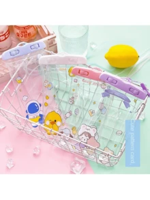 1pc Cute Cartoon Waterproof Airbag Cellphone Pouch, Touchscreen Sealed Phone Protective Cover For Outdoor Travel Boating Swimming - 1 Count - View 1