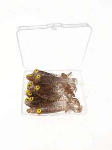 20 Peças Iscas de Pesca Macias Simulando Cauda de Peixe Pequeno 5cm 1,2g, Dourado Luminoso e Rosa, Adequado para Perca de Água Doce, Baixio, Acessórios para Pesca no Mar