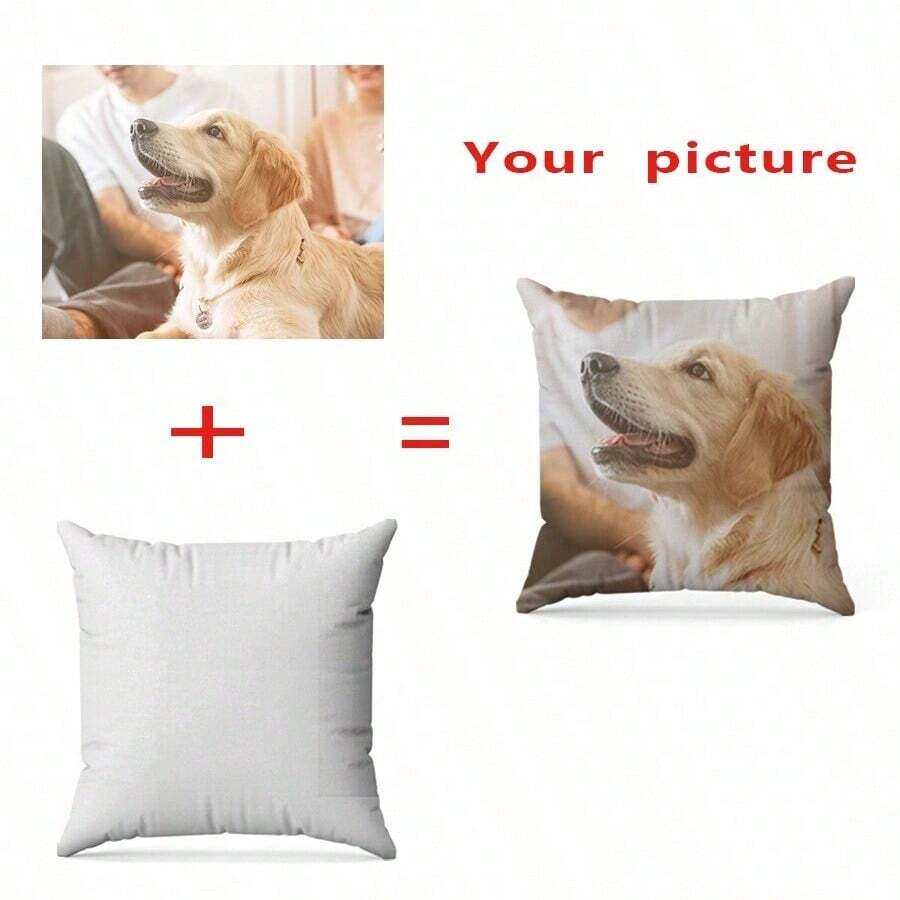 1pc Customized HeartShaped Pillow Case, Suitable For Home Decoration