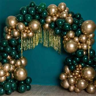 Green Gold Balloon Arch Decoration Set, Suitable For Birthday Party, Wedding, Bridal Shower, Christmas, Graduation Ceremony,Christmas