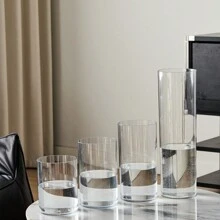 1 pieza Jarrón de flores antiderrames de acrílico, jarrón grande de tubo recto transparente adecuado para flores frescas, plantas, hidropónicos, decoración del hogar, jarrón de flores, centro de mesa, decoración de mesa
