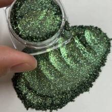 天然黑色底色紫色蓝色粉色闪光变色龙粉适用于美甲环氧树脂沐浴球蜡烛香皂唇彩粘液荧光笔