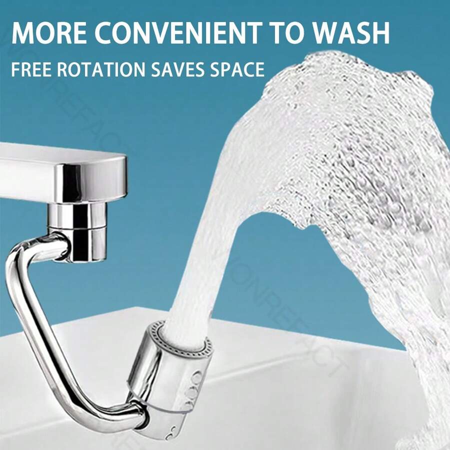 Bathroom Sink Brass Faucet Expander 1080Degree Rotation 2Mode Water