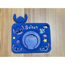 1pc Officially Licensed Stitch Silicone Case Compatible With Ipad Air 4/Air 5, IPad Mini 6, IPad Pro (10.5in): Adorable Shockproof Case With Pen Holder - Soft TPU Back Cover, Universal Fit, Foldable Stand & Pen Holder - Multicolor - View 14