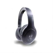Audífonos Inalámbricos De Diadema Deep Bass Luz LED Bluetooth 5.1 1Hora - Negro - Ver 2