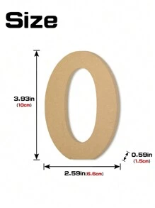1 Stück minimalistische natürliche Holzzahl Dekoration, handgefertigter Holzschmuck geeignet für Zuhause, Bars, Fotografie-Requisiten, tolle Geschenke
