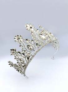 Tiara de XV años, para mujer Tiaras y coronas de cristales para mujer Tiaras para novia Corona de reina real Diadema Princesa Quinceañera. - Blanco - Ver 1