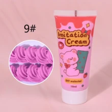 1Pc/12Pcs 15ml/50ml DIY Phone Case Kit Whipped Cream Glue Kit Include 12Pcs Simulation Cream Glue With Nozzle - Multicolor - View 13