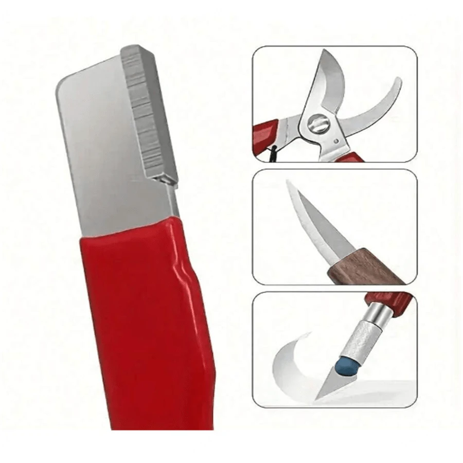 Red Iron Tungsten Steel Professional Precision Edge Knife Scissors