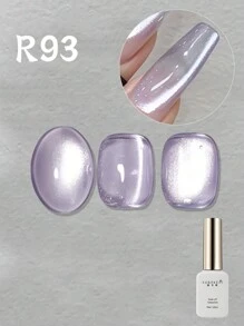 XUANKENI 莫兰迪冰透玻璃珠猫眼凝胶指甲油，日式风格（绿色、紫色、蓝色、粉色、橙色、浅紫色）6 色秋冬猫眼系列指甲，闪光玻璃珠猫眼套装凝胶抛光，适用于专业 LED 和 UV 美甲沙龙，家庭 DIY 套装 - 美甲沙龙品质