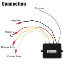 Handset Switch Controller Wireless For Recovery Tow Truck Universal Winch Remote Control System For  Off-Road ATV 12V - Blue - View 9