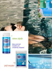 Pool Effervescent Tablets Landscape Spa Pool Jacuzzi Clean Water Effervescent Tablets Deodorising(New And Old Models Are Randomly Shipped) - Blue - View 1