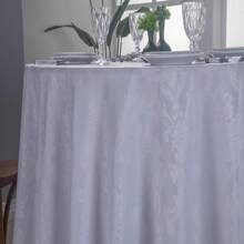 Jacquard Jacar Adamascado Medallion Round Tablecloth 1.40 4 Seats - 白色 - 查看 3