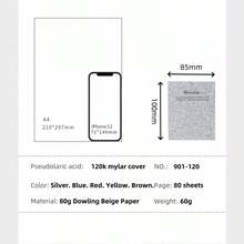 5 Cái/bộ Mini Nhiều Màu Sắc Lấp Lánh Miếng Ghi Nhớ, Di Động Kích Thước Tiện Dụng, Giấy Chất Lượng Cao, Các Loại Màu Sắc - 1 bộ 5 cuốn - Xem 2