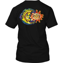 Valentin Men's Shirt Sun And Moon Moto Gp Rossi 46 Role Broken T-Shirt 100% Cotton 01 - màu đen - Xem 3