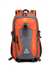 大容量防水时尚户外登山包、旅行包、行李包、背包，带多个口袋和隔层 书包 背包 徒步旅行 露营 周末 暑假 假期 大容量秋季 圣诞节 尖叫包 背包 感恩节 侧包 健身包 返校 沙滩包 笔记本电脑包 运动生活 夏季包 春假 男士包 包包 徒步旅行包 周末包 背包 旅行必备品 大包 学校用品 学校背包 步入春天 - 橘色 - 查看 3