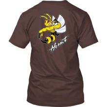 Men's T-Shirt Moto Hornet Abelha Rossi 46 100% Cotton Roll Shirt 03 - 鏽棕色 - 查看 3