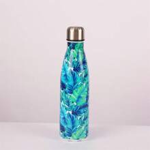 17 盎司优质不锈钢 5D 花卉印花双层真空隔热冷/热运动水瓶，适合男女户外活动，夏季旅行杯礼物 - 多色 - 查看 10