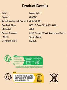 1 个 LED 星球形霓虹灯带挂钩，USB 和电池供电土星形设计霓虹灯，适用于桌子、卧室、墙壁、派对、学生宿舍、游戏室、婚礼装饰、送给朋友的生日礼物 - 彩色 - 查看 12