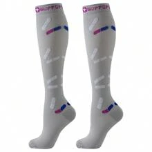 6 pares de calcetines de compresión médica con estampado de jeringa y píldora de moda, calcetines deportivos para enfermeras, médicos y mujeres