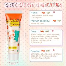 1Pc/12Pcs 15ml/50ml DIY Phone Case Kit Whipped Cream Glue Kit Include 12Pcs Simulation Cream Glue With Nozzle - Multicolor - View 6