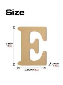 1pc Wooden Crafted English Letter Decor Piece, Suitable For Home, Living Room, Reception Counter Best Gifts Birthday Graduation