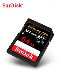 SANDISK SanDisk Extreme PRO SDXC UHS-1 Card 64GB 128GB 256GB SDXC V30 A2 Top Speed Bigger SD Card Speed Up To 200MB/S USH-1 Support For Camera Car DV SLR