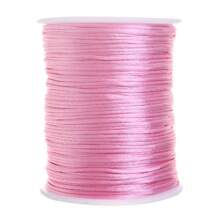 100m/Rolo Cordão Trançado de Nylon de 1,5mm para Nós Chineses, Acabamento, Fabricação de Joias, Pulseiras e Colares