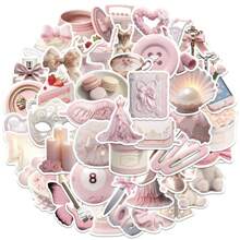 50PCS Birthday Decorations Stickers Room Decor Decor Accessories Vinyl Stickers Aesthetic Laptop Sticker Pack Skateboard Stickers Water Bottle Stickers Notebook Stickers - Multicolor - View 6