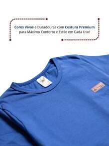 Kit 7 Camiseta Infantil Menino Básica Lisa Tamanho 2 ao 12