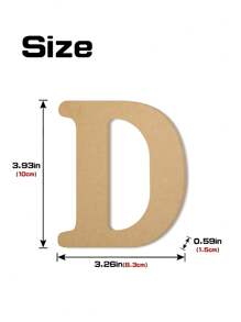 1pc Wooden Crafted English Letter Decor Piece, Suitable For Home, Living Room, Reception Counter Best Gifts Birthday Graduation