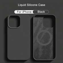 1pc Luxury Liquid Silicone I Phone Case 16 11 13 12 14 15 Pro Max Plus Apple Cases Shockproof Protective Phone Cover