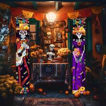 Halloween Decorations Indoor Outdoor Halloween Porch Signs Outside For Front Door Yard Home Decor Front Porch Banners For Halloween Party Home Decorations Fall Autumn,Christmas