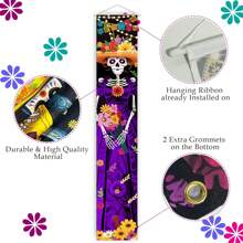 Halloween Decorations Indoor Outdoor Halloween Porch Signs Outside For Front Door Yard Home Decor Front Porch Banners For Halloween Party Home Decorations Fall Autumn,Christmas