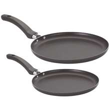 Kit 2 Non-Stick Pancake Pan Aluminum Frying Pan 22/24cm - 黑色 - 查看 1