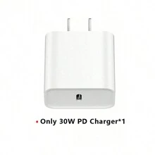 Kit de carga rápida de 30W para iPhone [Cargador de pared USB-C + Cable Tipo C a Lightning de 3.3ft/100cm] Compatible con iPhone 14/13/12/11/XR/XS/XS Max Series - Tipo de Enchufe A USA (110-127V) - Ver 12