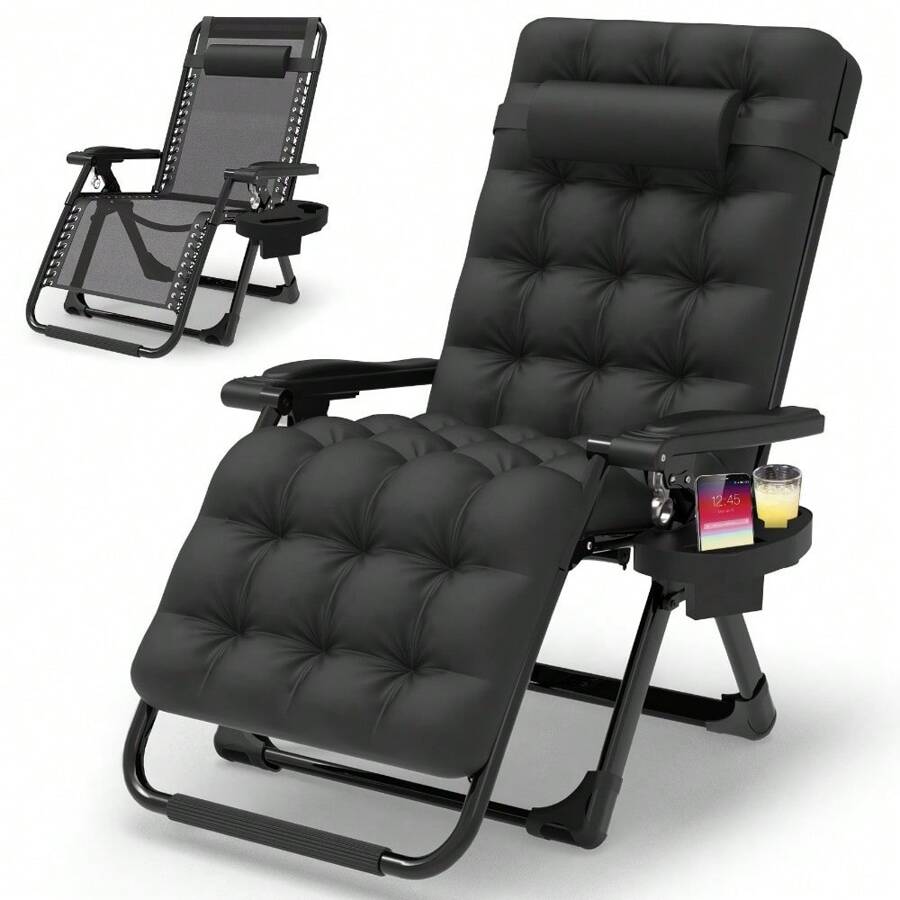 SUTECK Zero Gravity Chair Reclining Camping Lounge Chair With